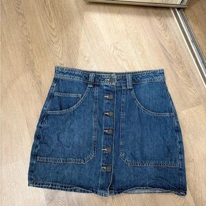 Old Navy Dark Blue Denim Mini Skirt